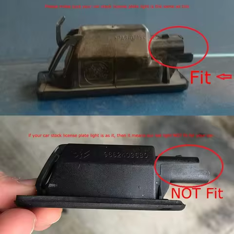 2PCS Car Rear LED License Number Plate Light Lamp For Citroen Berlingo C2 C3 C4 C5 C6 C8 DS3 Jumpy