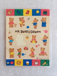Mr.Bear's Dream 貼紙 1991年版 絶版 收藏品
