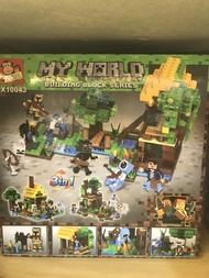 Đồ chơi lego xếp hình Minecraft My World 3in1
