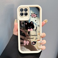 Realme 8 4G 8 5G 8 Pro 8s 5G Q3 Q3i V13 5G Narzo 30 5G Case HP Softcase Silicone Black Cat Cute Ador