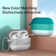 Baseus colorful protective case for Airpods Pro with hook TWS bluetooth headset soft silicone protec