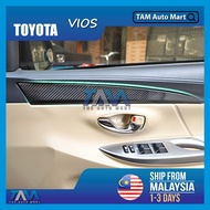 Toyota Vios Door Panel Carbon Cover Lining Inner Door Panel Decor Cover Trim For Vios NCP150 (2013-2