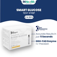 Avometer Smart Glucose Strips 2X25's Glucose Meter Alat Cek Gula Dalam Darah Glucose Test