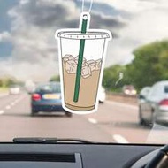 Coffee Design Car Aromatherapy Tablet, Car Fragrance Tablet, Car Rearview Mirror Pendant, Wardrobe A