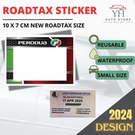 Car Roadtax Sticker Small Size Roadtax Kereta Rotex Kereta Roadtax Cover Holder Car 路税贴纸