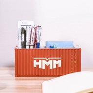 Simulation Shipping Container Model 20ft Mini Toys Logistics Container MultiFunction Pen Holder Offi