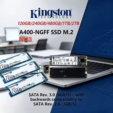 Kingston NV3 & A400 Hot Selling Durable M.2 2280 SATA NVMe SSD 120GB-2TB Fast Storage For Laptop Gam