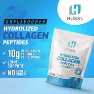 HUSSL Hydrolyzed Collagen Peptides Unflavoured 500g (Bovine) – 45 servings | Exp Oct 2028