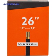 Decathlon 26X1.7/2.2 48 Mm Schrader Valve Inner Tube 26X1.7/2.2 Use 48 Mm.-Black