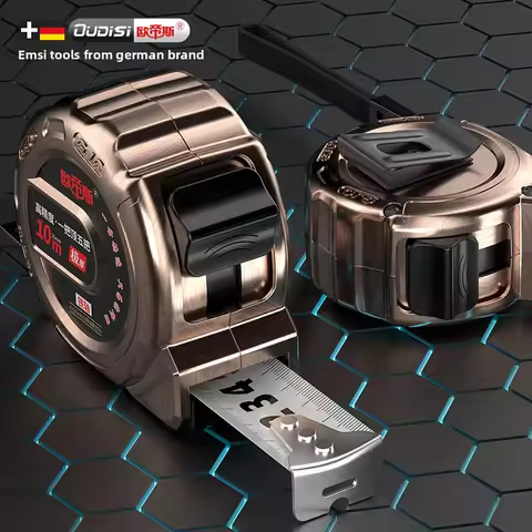 Nylon Coated Tempered Steel Measuring Tape Waterproof Non - hurting Hands with Metal Axle 3m 5m 10m 