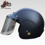 Termurah helm bogo kulit terbaru helmet motor helm classic helm retro full kulit terbaru helem dewasa helm bogo kulit klasik helm retro vespa helm cewek helm cowok size M, L, XL helm bogo original SNI free ongkir bkn helm cargloss helm HBC helm KYT JPN