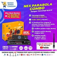 Receiver Stb Tv Digital Nex Parabola Combo Bonus All Channel 1 Bulan