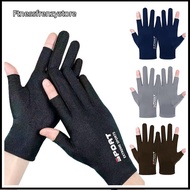 [FF] Summer Gloves Men Ice Silk Sun Proction Driving Glove Fishing Gloves Breathable Cycling Hiking 