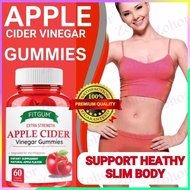 Natural Slimming Fitgum Apple Cider Vinegar Gummies 100% Original with Collagen Vitamins