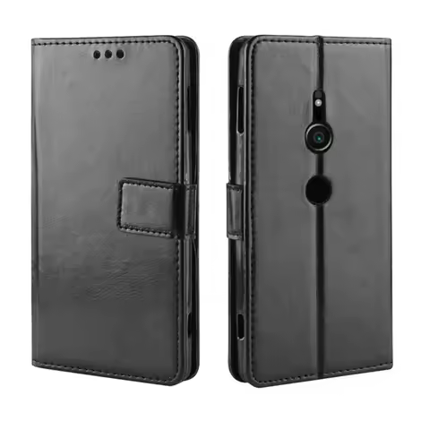 For Sony Xperia XZ2 Case 5.7 inch Luxury Flip PU Leather Wallet Lanyard Stand ShockProof Case For So