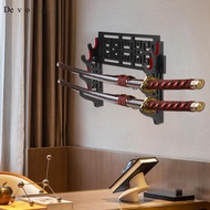 [Devoko] Wooden Organizer for 4 Tier Sword Display, Wall Mount Bracket for Samurai Swords