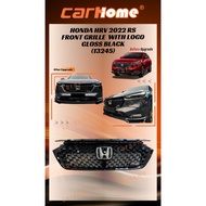 HONDA HRV 22 RS FRONT GRILLE  WITH LOGO GLOSS BLACK