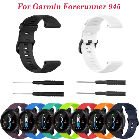 22mm Official Silicone Bracelet Strap For Garmin Forerunner 945 935 Watch Band Wristbands Forerunner