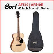 CORT AF-510 , 510E - 40 Inch Spruce Top Mahogany Side &amp; Back Acoustic Guitar With Bag) Gitar Akustik