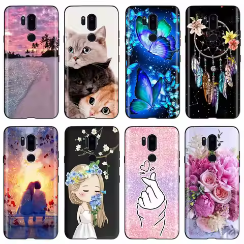 For LG G7 ThinQ Case Cute Painted Cover Soft Silicone Phone Case For LG G7 Thinq LM-G710 G710 G7+ Ba