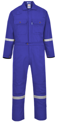 Houston FRC Coverall Safety Coverall With Silver Reflector ISO11612 - Pakaian / Baju Kerja Keselamat