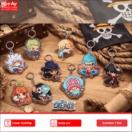 GANTUNGAN ONE PIECE keychain|| PREMIUM ACRYLICKeychain - Eay Advertising