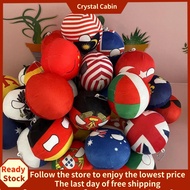 CRYSTAL CABIN 10cm Country Ball USA Ball Stuffed Doll Plush Toys Gift Polandball Countryball Kids