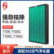 Huixi Compatible352Air cleaner filter element Y100/Y100C/T100C/Y106C Air Purifier H100L