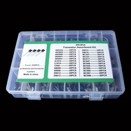 onlylove1-PH WOTAO 840Pcs/Box 24Values TO-92 Transistor Assortment Kit BC327 BC337 BC547 2N2222 3904