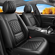 New Car Seat Covers, dfb2015, Leather, Wear-Resistant, Breathable, Waterproof, Anti-Slip, 4-Seat Ful