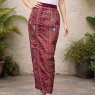 Skirt Songket Bali Sulam Benang Emas