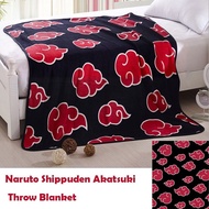 Anime Akatsuki Red Clould Blanket Sofa Bedding Soft Warm Plush Coral Fleece Blanket Quilt Rug Obito 
