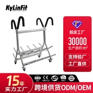 Lailemei Barbell Rack Movable with pulleys Jumping Barbell Set Rack Fitness Barbell Bar Weightliftin