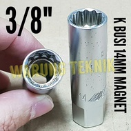 JTC 4179 MAGNETIC SPARK PLUG SOCKET MAGNETIC SPARK PLUG SOCKET WRENCH 14 MM 3/ 8"DR 12 PT
