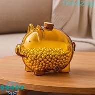 JENNIFERDZSG Coins Saving Box, Durable Transparent Piggy Money Bank, Saving Box Visible Cartoon Glas