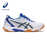 ASICS Women GEL-ROCKET 10 Indoor Court Shoes in White/Arctic Blue