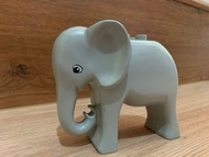 二手 LEGO Duplo 樂高 得寶 德寶 動物 淺灰色大象 絕版