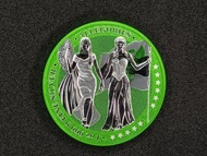 2019年  德國  戰爭雙女神  5馬克  第二版（綠色）1盎司 999.9 銀幣