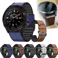 Silicone Leather Strap For Garmin Fenix 6 6X Pro 5X 5 Plus Epix 2 3HR Smart Watchband Quickfit Fenix 7 7X Pro 22/26mm Wristbands