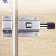 [HUND} 1PC Stainless Steel Door Latch Sliding Lock  Bolt Automatic Spring Latch