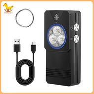 Keychain Flashlight Mini Keychain Torch Rechargeable Work Light Emergency Torch for Walking Camping 