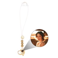 [Sincerer] Photo Projection Keychain Half Heart Keychain Customized Photo or Picture Photo Pendant K