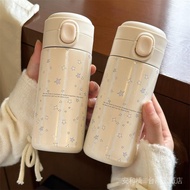 Taiwan Shipping Simple Large-Capacity ins Thermos Cup Student 304 Stainless Steel Peas Portable High