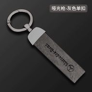 PuraAutoRepair Alloy+Leather Key Cover For Mercedes Benz A Class Remote Control Protector For Merced
