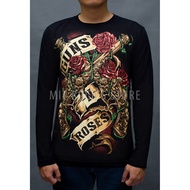 Guns n Roses long sleeve shirt - Rock band tee - Rock shirt - Size M, L