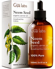 Gya Labs Neem Oil for Skin - Neem Oil Cold Pressed Unrefined - Soothing & Nourishing Neem Oil for Ha