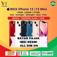 IBOX iPhone 13 | Mini 128GB 256GB 512GB Midnight Pink Blue Red Resmi