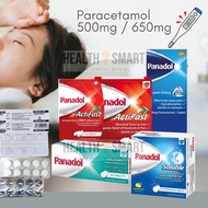 Panadol Regular 10's /Actifast 10's /Panadol Soluble 4's /Panadol Extra 6's /Optizorb /Uphamol 650mg Ubat Demam