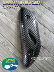 cover tutup knalpot scoopy carbon scoopy new 2020 2022