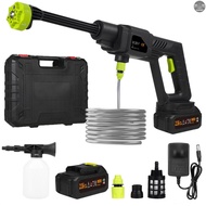Handheld Pressure Washer Portable Powerful 21V Car Wash Gun with 2pcs Rechargeable 1500*10mah Batter